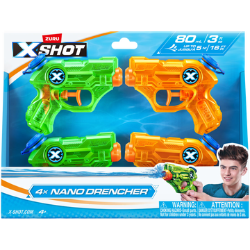 X-Shot Water Nano Drencher 4 pack