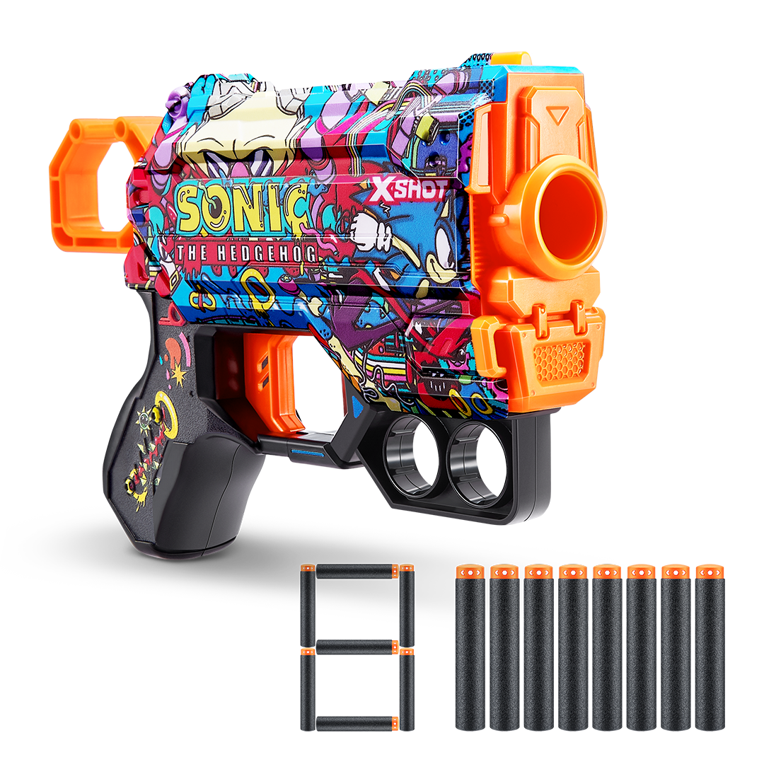 X-Shot Skins Menace Sonic The Hedgehog (8 Darts)