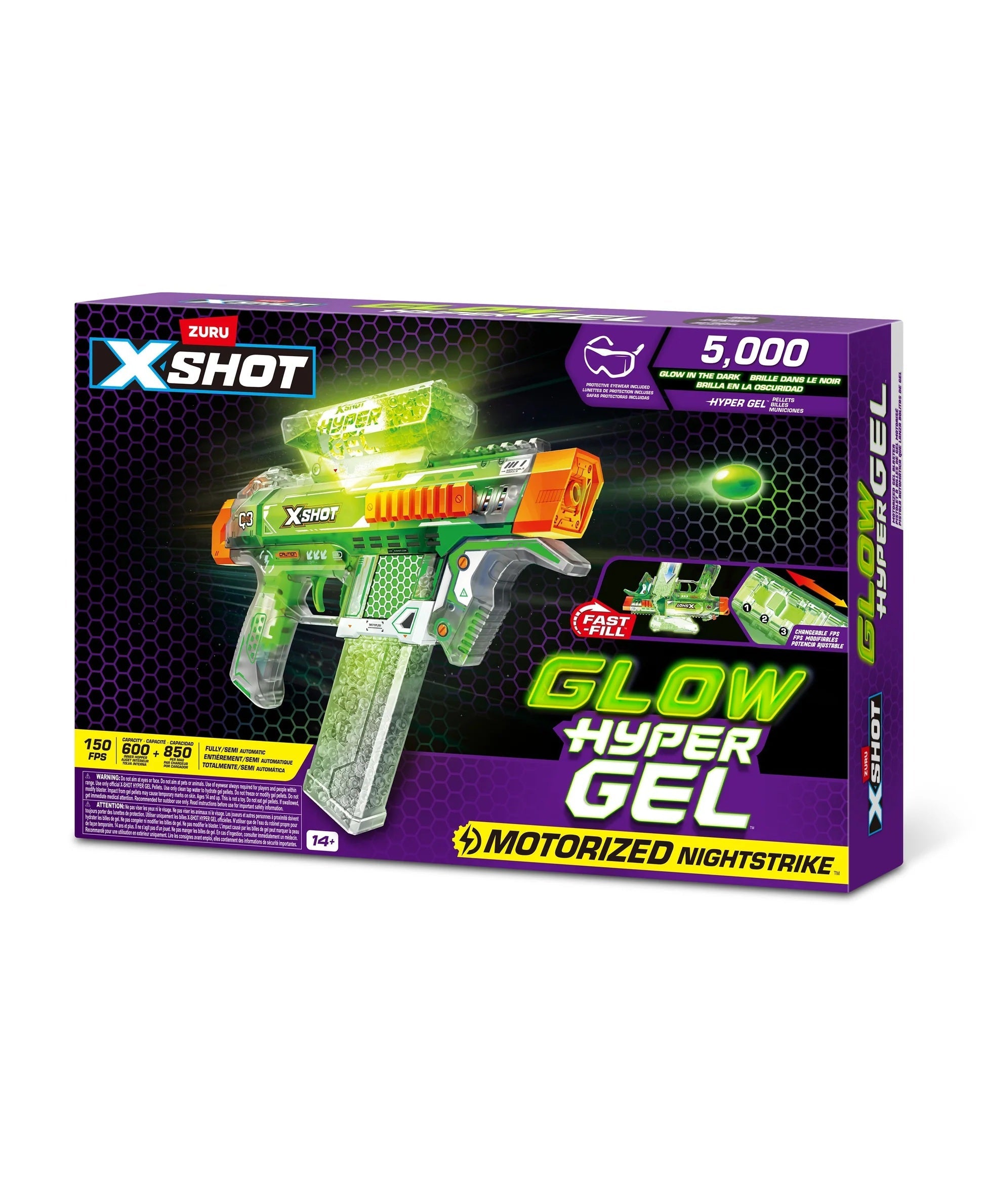 X-Shot Hyper Gel Glow In The Dark (Medium)