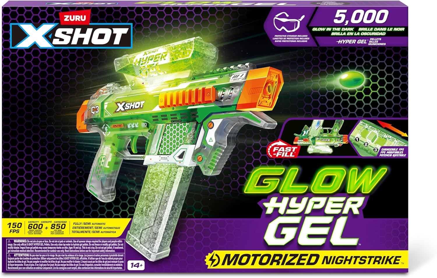 X-Shot Hyper Gel Glow In The Dark (Medium)