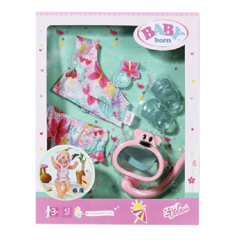 Baby Born Accs Holiday Deluxe Bikini Set 43cm